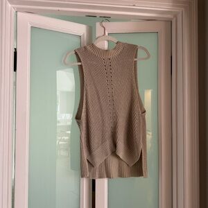 Express Beige Knit Top
